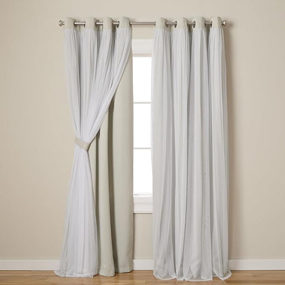 TOWN & COUNTRY LUXE Talia Double Layer Indoor Curtains, Sheer and Room by TOWN+%26+COUNTRY+LUXE