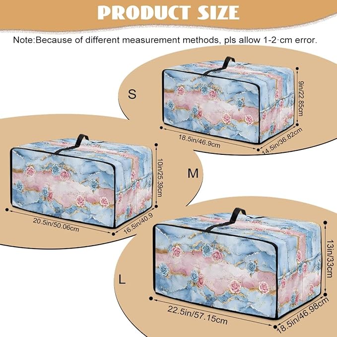 Rose Marble Texture Print Microwave Oven Grill Cover Protector Polyester-Linen - Image 7