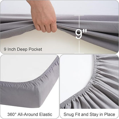Cot Sheets 31" x 75", 2 Pack Cot Fitted Sheet - Image 6