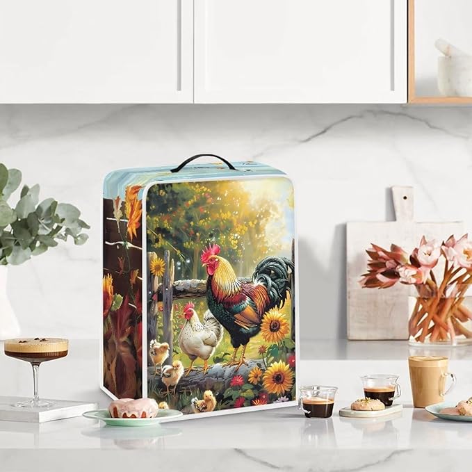 Mumeson Sunflower Coffee Maker Cover, Modern Stand Mixer Cover, Extra Large - Image 3