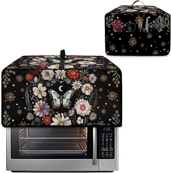 Waterproof Microwave Oven Cover Polyester-Linen Dust Cover - Image 2