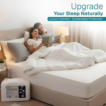 Fabdreams Organic Twin Size Waterproof Mattress Protector, Temperature - Image 12