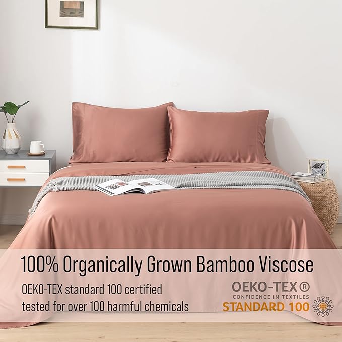 Bella Coterie Luxury Bamboo Viscose King Size Sheet Set | 100% Organically - Image 4