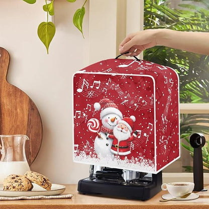 Coffee Maker Cover for Kitchen Counter Christmas Santa Claus Coffee Machine - Image 4