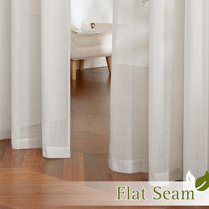 NICETOWN Linen Curtains 135 inches Length - Image 6