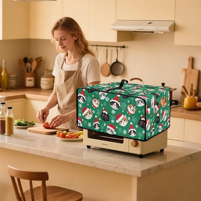 Christmas Decorations Countertop Convection Oven Cover Dust-Proof Toaster Oven - Image 7