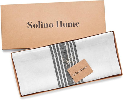 Solino Home Stripe Linen Table Runner 36 Inches - Image 6