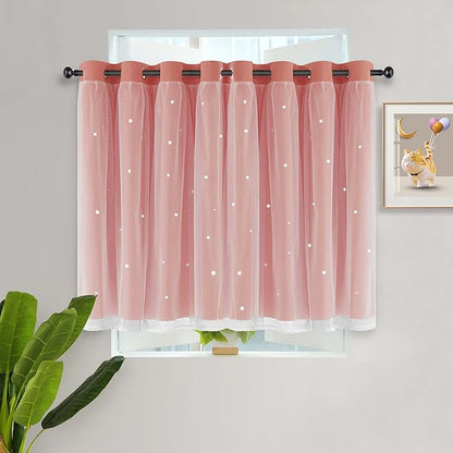 Kinryb Princess Small Curtains for Girls Bedroom - Image 2