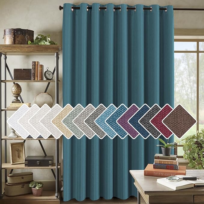 H.VERSAILTEX Room Darkening Linen Curtain by HVERSAILTEX