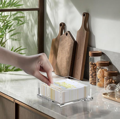 Napkin Holder for Table, Acrylic Napkin Paper Towel Holder for Kitchen - Image 2