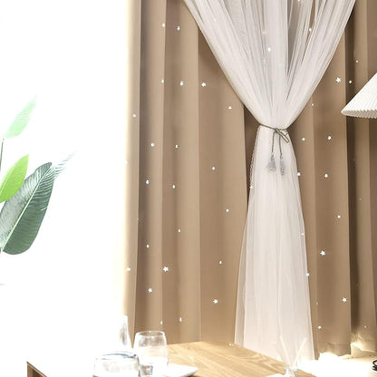 Kinryb Kids Blackout Curtains for Bedroom/Living Room/Classroom, Sheer Overlay - Image 7