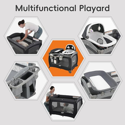Pamo Babe Playard Portable Playard Foldable Playpen - Image 8