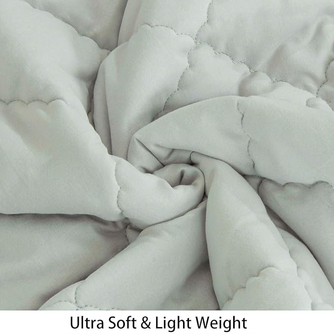 NTBAY Down Alternative Oversized Toddler Comforter, Super Soft and Warm Solid - Image 3