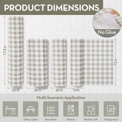 Drawer Shelf Liner, Non-Slip Kitchen Cabinet Liners Non-Adhesive Thick Strong - Image 4