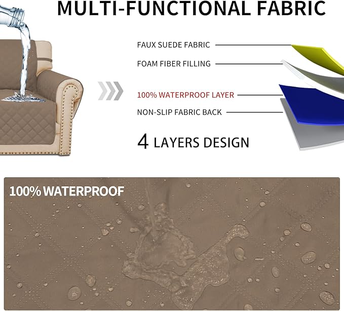 Easy-Going Waterproof Oversized Loveseat Covers Leakproof Couch Cover - Image 3