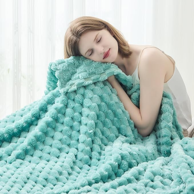 NEWCOSPLAY Super Soft Throw Blanket Sage Green Premium Silky Flannel Fleece 3D by NEWCOSPLAY