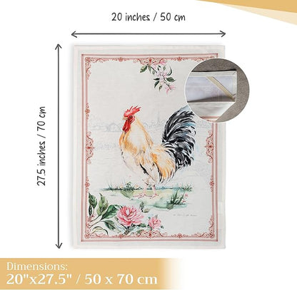 100% Cotton Kitchen Towel Campagne Maison d' Hermine Set of 2 Super Soft Highly - Image 4