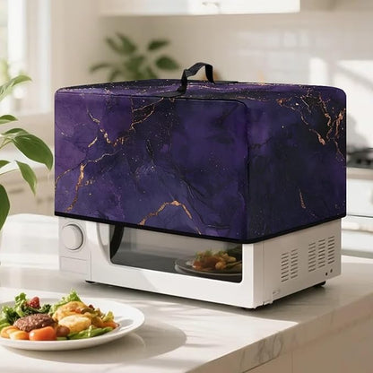 Microwave Oven Dust Cover, Marble Foldable Decorative Air Fryer Toaster Oven - Image 3