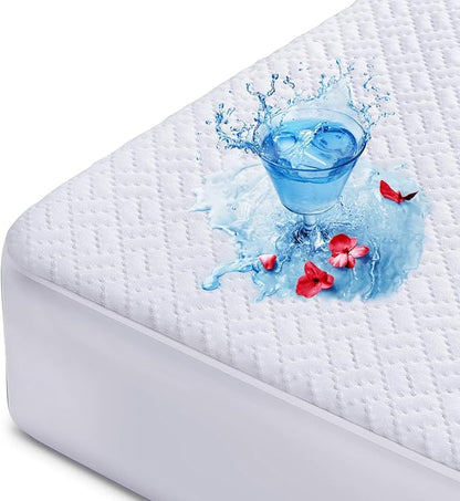 Hanherry 100% Waterproof Mattress Protector Full Size, Mattress Cover 3D Air by Hanherry