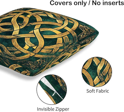Celtic Knot Throw Pillow Cover 18x18 Set of 2, Cushion Case - Image 6