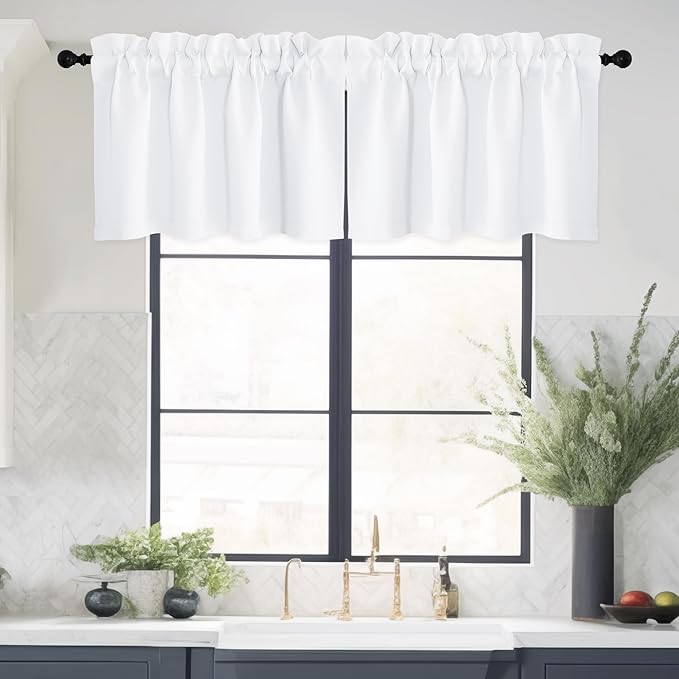 NICETOWN 2 Panels Small Curtain Valances by NICETOWN