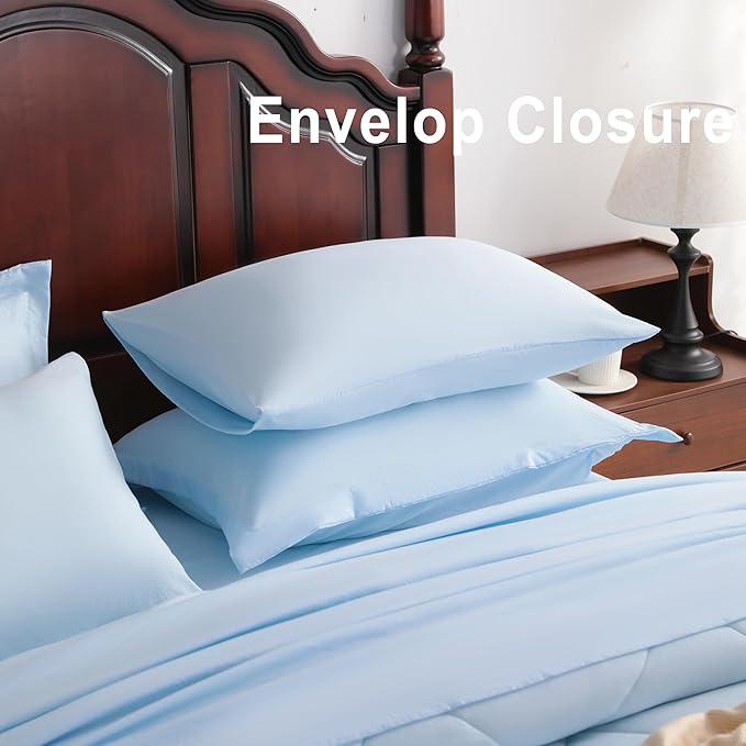 NTBAY King Comforter Set with Sheets, 7 Pieces Soft and Breathable King Bedding - Image 5