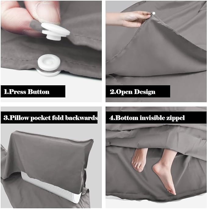 Sleeping Bag Liner, Travel Sheet & Adult Sleep Sack, Camping Sheets Travel - Image 3
