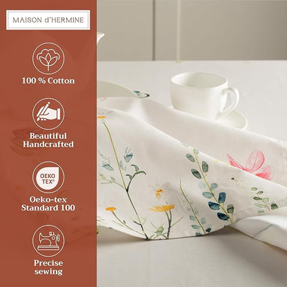 Maison d' Hermine Cloth Napkins Set of 4 100% Cotton Everyday Reusable Square - Image 2