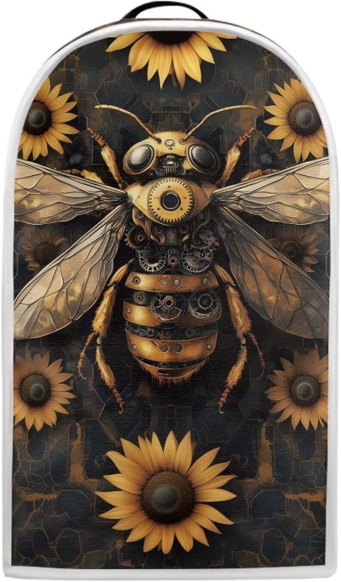 Talayituse Bee Sunflower Print Blender Dust Cover, Fingerprint Protection Cover by Talayituse