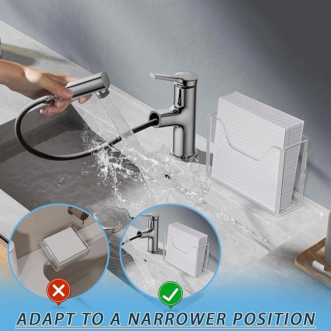 Napkin Holder, Vertical Rectangular Disposable Hand Towel Paper Waterproof - Image 6