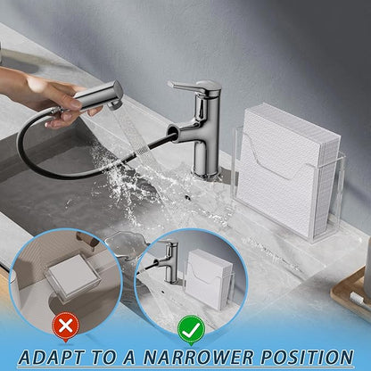 Napkin Holder, Vertical Rectangular Disposable Hand Towel Paper Waterproof - Image 6