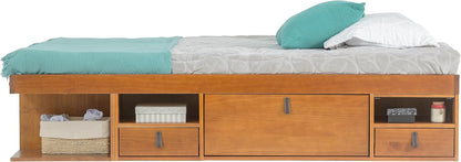 memomad bali king size slim set: storage platform, side view