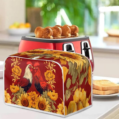 Rooster Blender Dust Cover Bread Maker Toaster Cover Sunflower Kitchen - Image 6