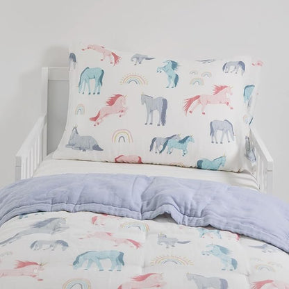Little Unicorn Toddler Bedding 3-Piece Set | Super Soft & Breathable Muslin - Image 3