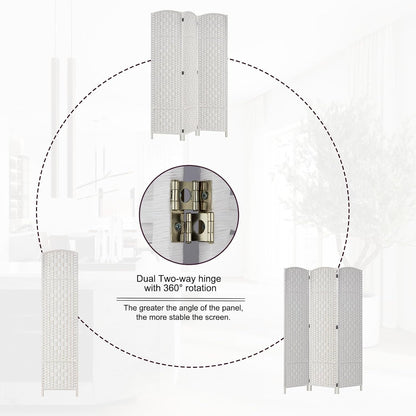 rhf room divider panel,partition room dividers,3panel privacy screen,white, package contents