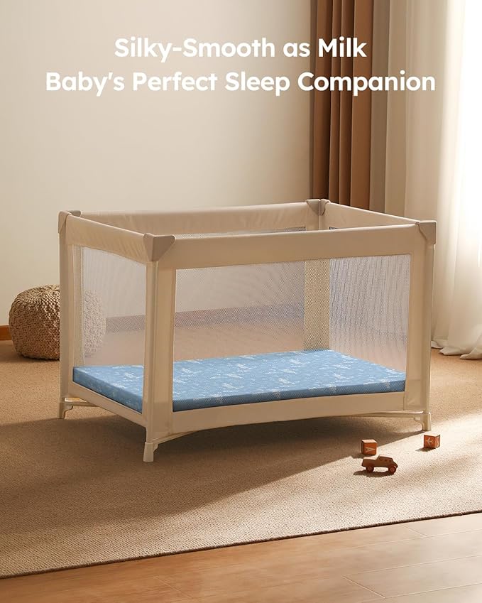 Pack and Play Sheets Fitted 3 Pack, Mini Crib Sheets - Image 7