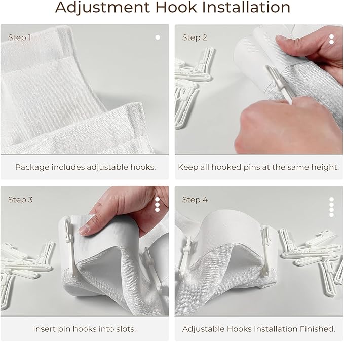 TWOPAGES 100 W x 84 L inch Pinch Pleated Curtain Room Darkening Linen Drapery - Image 6