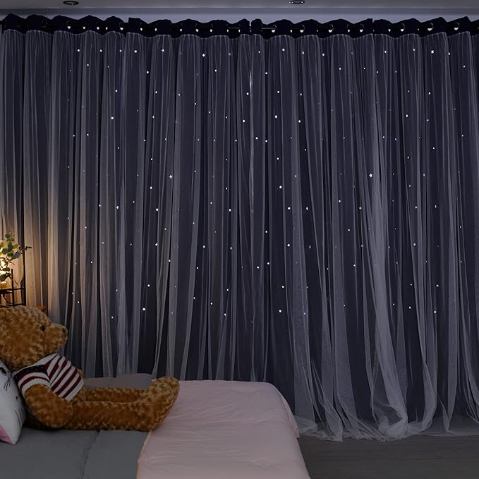 Kinryb Kids Star Cutout Curtains - Image 7