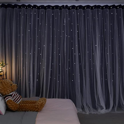 Kinryb Kids Star Cutout Curtains - Image 7