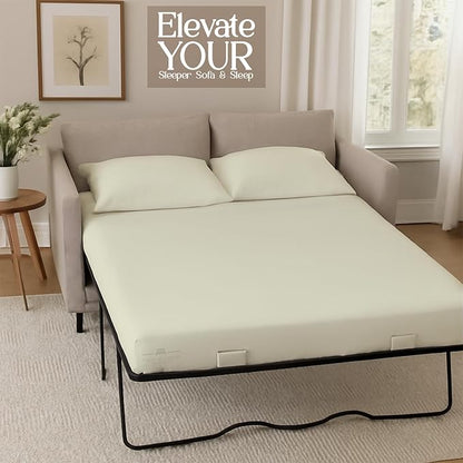 Sleeper Sofa 4 Piece Bed Sheet Set Premium Quality 100% Cotton 500 Thread Count - Image 4