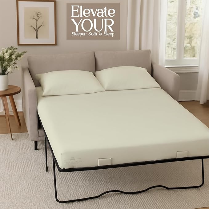 Sleeper Sofa 4 Piece Bed Sheet Set Premium Quality 100% Cotton 500 Thread Count - Image 4