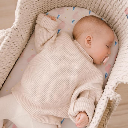 Yoofoss Bassinet Sheets for Baby, Baby Delight, Angelbliss, Soft Breathable - Image 4