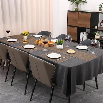 Table Runners 72 Inches Long, Dual-Sided Faux Leather Farmhouse Table Runner - Image 6