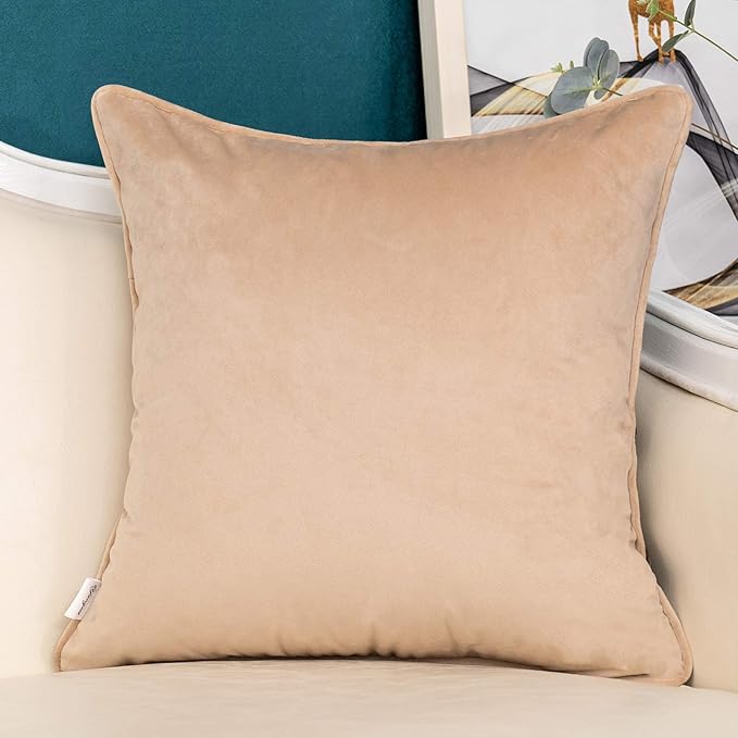 Yangest Brown Striped Patchwork Throw Pillow Cover Gold Leather Cushion Cover - Image 2