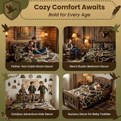 erosebridal green camo comforter set full duck huner showing dimensions