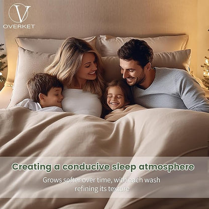 100% Linen Sheets Queen Size, Breathable & Durable 4-Piece Bed Flax Sheet Set - Image 4