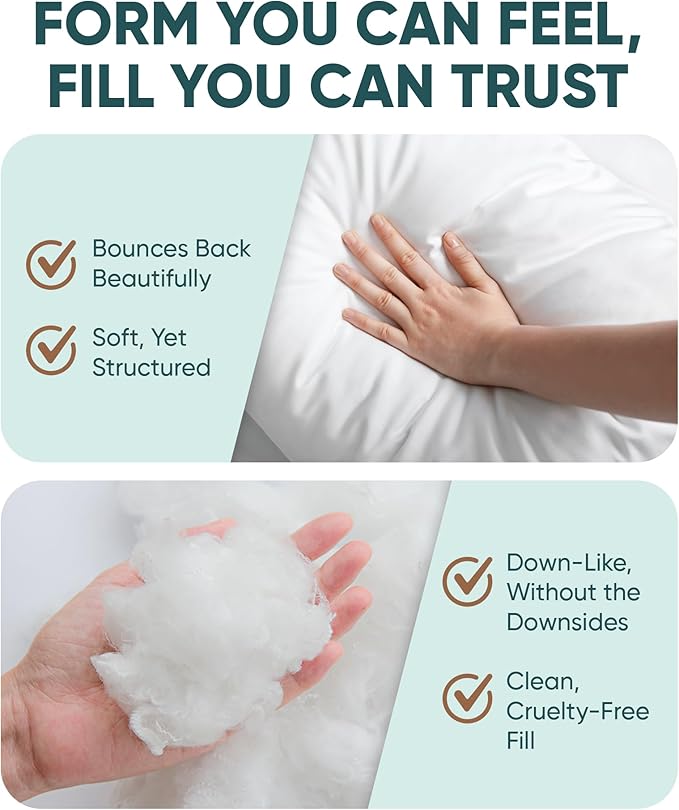 Pillowflex Synthetic Down Pillow Insert - Image 6