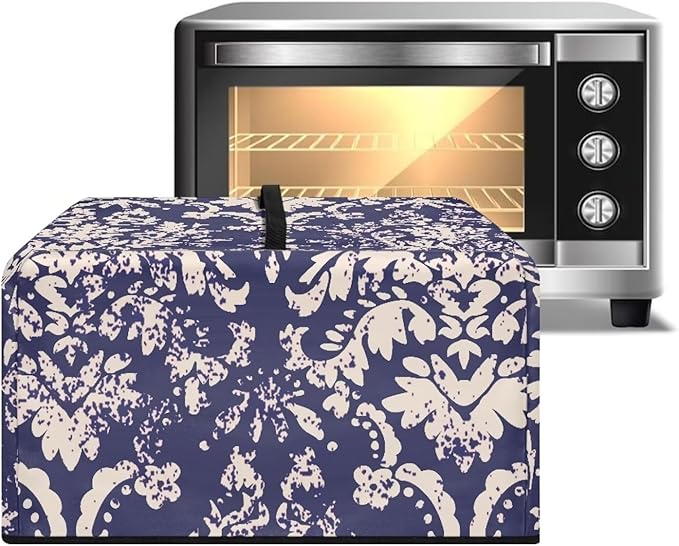 Microwave Oven Universal Dust Cover, Vintage Pattern Waterproof Polyester - Image 2