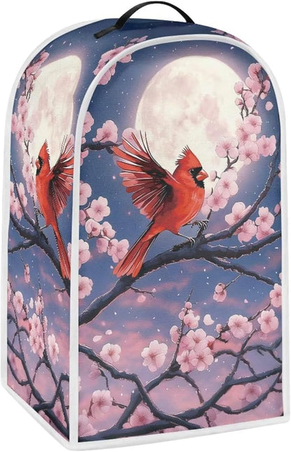Talayituse Cardinal Cherry Blossom Moon Print Blender Dust Cover, Fingerprint - Image 4