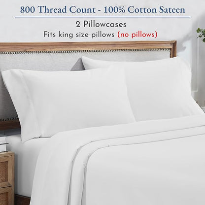 Heirloom Soft, Smooth & Thick Certified 800 Thread Count 100% Cotton Sateen - Image 3